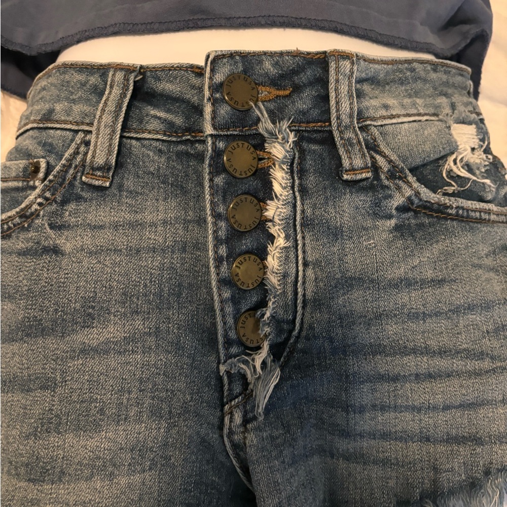 Button-Fly Shorts - Picture 3 of 3
